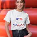 Linocasa– French Bulldog American USA Flag T-Shirt