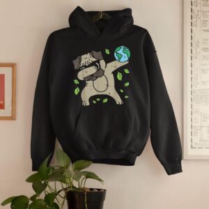 Linocasa– Earth Day Dabbing Pug Hoodie