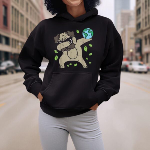 Linocasa– Earth Day Dabbing Pug Hoodie - Image 6