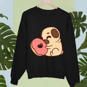 Linocasa– Cute Pug Donut Sweatshirt