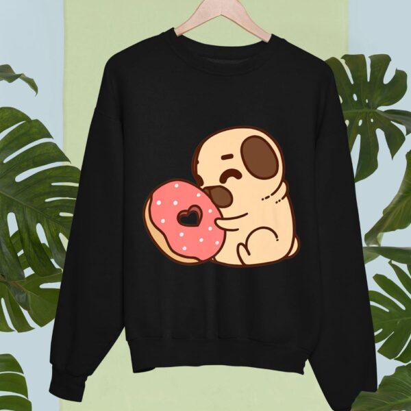 Linocasa– Cute Pug Donut Sweatshirt
