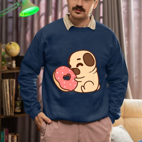Linocasa– Cute Pug Donut Sweatshirt - Image 4