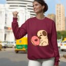 Linocasa– Cute Pug Donut Sweatshirt