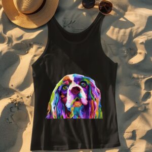 Linocasa– English Cocker Spaniel Art Portrait Dog Tank Top