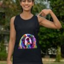 Linocasa– English Cocker Spaniel Art Portrait Dog Tank Top