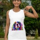 Linocasa– English Cocker Spaniel Art Portrait Dog Tank Top