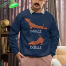 Linocasa– Dachshund Weiner Dog Yoga Inhale Exhale Sweatshirt
