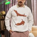 Linocasa– Dachshund Weiner Dog Yoga Inhale Exhale Sweatshirt