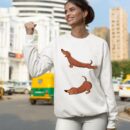 Linocasa– Dachshund Weiner Dog Yoga Inhale Exhale Sweatshirt