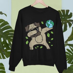 Linocasa– Earth Day Dabbing Pug Sweatshirt