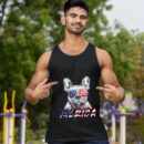 Linocasa– French Bulldog American USA Flag Tank Top
