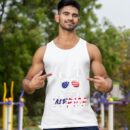 Linocasa– French Bulldog American USA Flag Tank Top