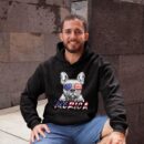 Linocasa– French Bulldog American USA Flag Hoodie