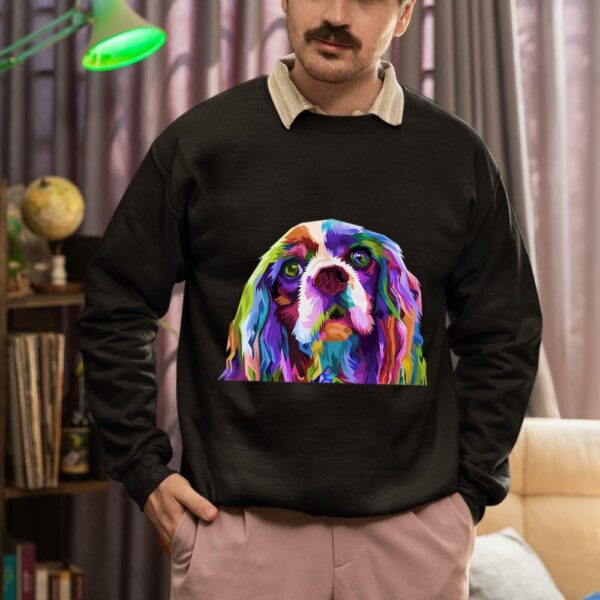 Linocasa– English Cocker Spaniel Art Portrait Dog Sweatshirt - Image 3