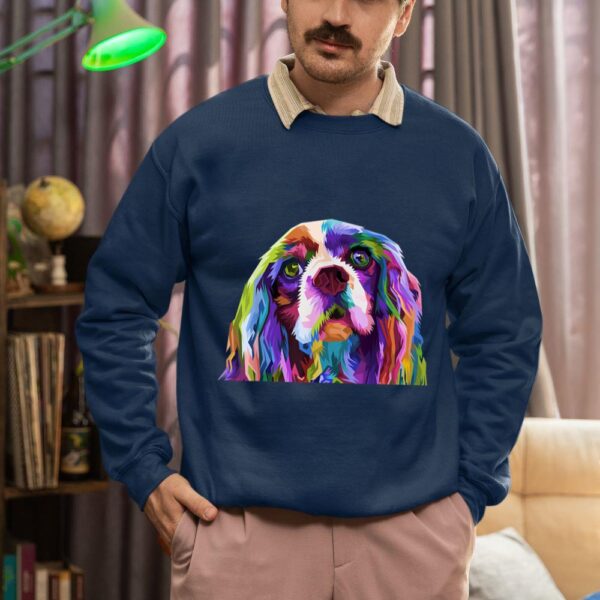 Linocasa– English Cocker Spaniel Art Portrait Dog Sweatshirt - Image 4