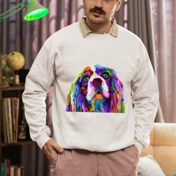 Linocasa– English Cocker Spaniel Art Portrait Dog Sweatshirt - Image 5