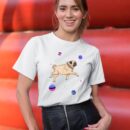 Linocasa– Omnisexual Pug In Space T-Shirt