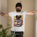 Linocasa– Pug Dog Drinking Coffee T-Shirt