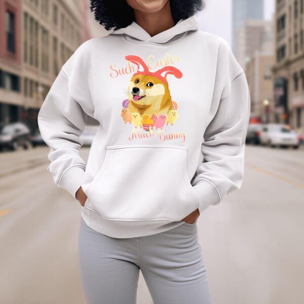Linocasa– Happy Easter Doge – Shiba Inu Such Easter Much Bunny Hoodie - Image 8
