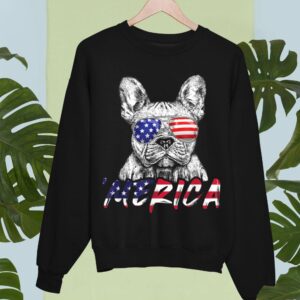 Linocasa– French Bulldog American USA Flag Sweatshirt