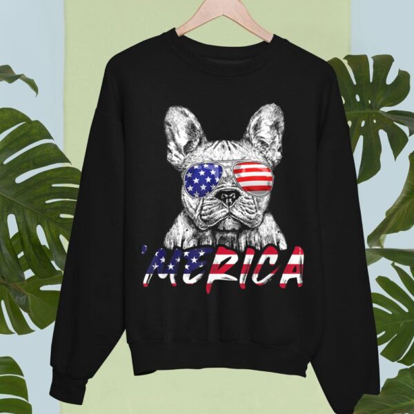 Linocasa– French Bulldog American USA Flag Sweatshirt