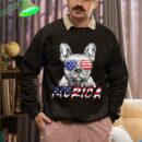 Linocasa– French Bulldog American USA Flag Sweatshirt