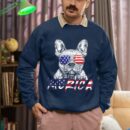 Linocasa– French Bulldog American USA Flag Sweatshirt