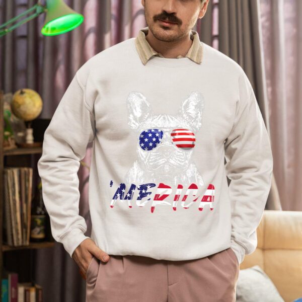 Linocasa– French Bulldog American USA Flag Sweatshirt - Image 5