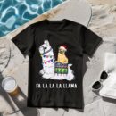 Linocasa– Pug Riding Llama Christmas T-Shirt