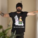 Linocasa– Pug Riding Llama Christmas T-Shirt