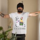 Linocasa– Pug Riding Llama Christmas T-Shirt