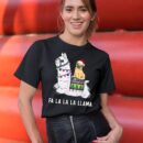 Linocasa– Pug Riding Llama Christmas T-Shirt