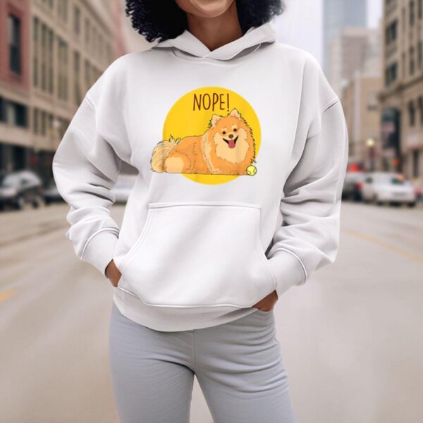 Linocasa– Nope Lazy Pomeranian Dog Hoodie - Image 8