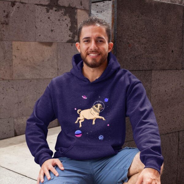 Linocasa– Omnisexual Pug In Space Hoodie - Image 4