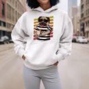 Linocasa– Pug Dog Drinking Coffee Hoodie
