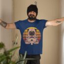 Linocasa– Retro Yoga Dog Pug Sunset T-Shirt