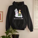 Linocasa– Pug Riding Llama Christmas Hoodie