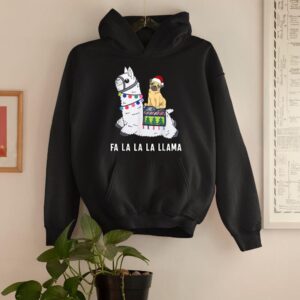 Linocasa– Pug Riding Llama Christmas Hoodie