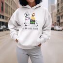 Linocasa– Pug Riding Llama Christmas Hoodie