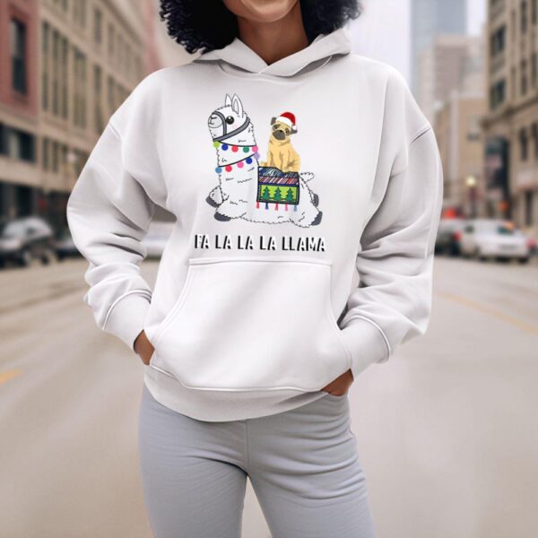 Linocasa– Pug Riding Llama Christmas Hoodie - Image 8