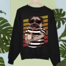 Linocasa– Pug Dog Drinking Coffee Sweatshirt