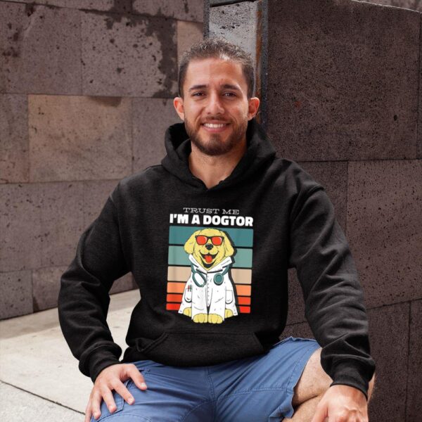 Linocasa– Trust Me I Am A Dogtor Hoodie - Image 3