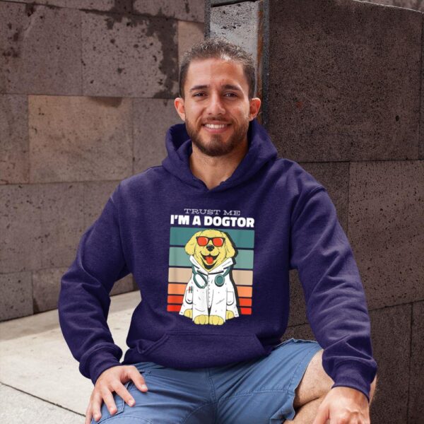 Linocasa– Trust Me I Am A Dogtor Hoodie - Image 4