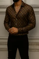 LOUIS VUITTON Long Sleeve Button Down Shirt Limited For Men DC-CCY-24072510