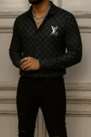 LOUIS VUITTON Long Sleeve Button Down Shirt Limited For Men DC-CCY-26072506