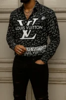 LOUIS VUITTON Long Sleeve Button Down Shirt Limited For Men DC-CCY-24072531