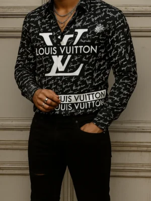 LOUIS VUITTON Long Sleeve Button Down Shirt Limited For Men DC-CCY-24072531