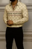 LOUIS VUITTON Long Sleeve Button Down Shirt Limited For Men DC-CCY-26072505