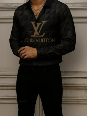 LOUIS VUITTON Long Sleeve Button Down Shirt Limited For Men DC-CCY-26072503