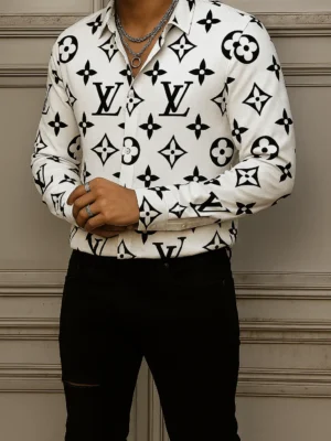 LOUIS VUITTON Long Sleeve Button Down Shirt Limited For Men DC-CCY-26072504